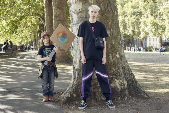Climate strike organizer Elijah McKenzie-Jackson.