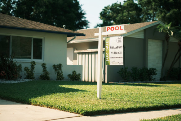 “For sale” signs dot almost every block in Shore Acres.