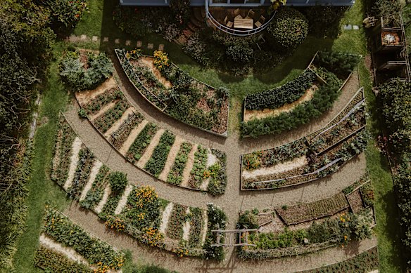 The kitchen garden at Milk Haus, Milton.