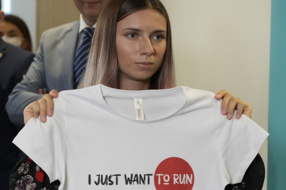 Belarusian Olympic sprinter Krystsina Tsimanouskaya arrived in Poland on, via Austraia, fearing reprisals at home after criticising her coaches at the Tokyo Games.