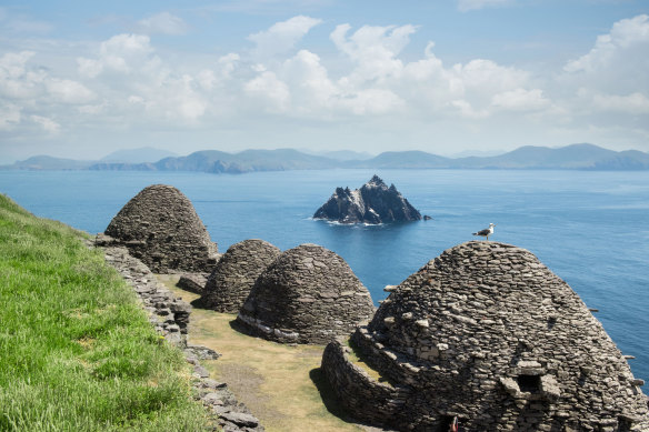 Skellig Michael doubled as Luke Skywalker’s refuge in Star Wars: The Last Jedi.