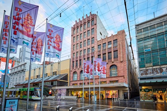 The David Jones menswear store on Bourke Street.