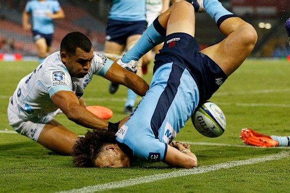 Waratahs winger Mark Nawaqanitawase left the field injured in round 2.