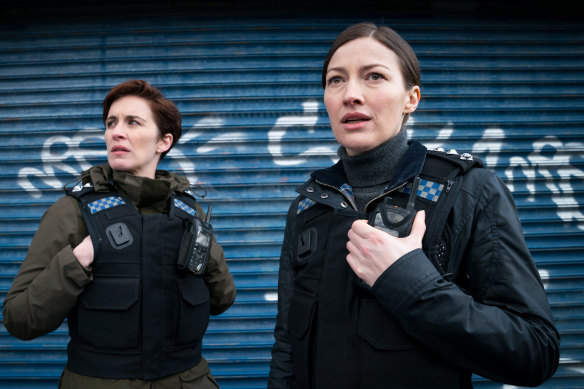 High-calibre guest roles are a hallmark of Line of Duty, such as Kelly Macdonald (right) playing the possibly corrupt DCI Joanne Davidson in the most recent season.