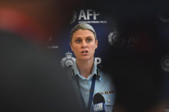 AFP assistant commissioner Krissy Barrett.