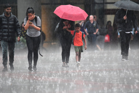 Melbourne went from a scorcher to a soaker on Wednesday afternoon.