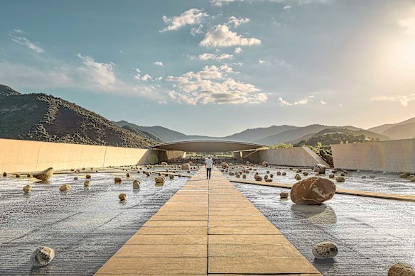 O vinhedo número um do mundo, Vik, no sopé dos Andes, no Chile.