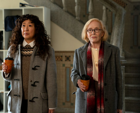 Sandra Oh and Holland Taylor in the “cancel culture” comedy The Chair.