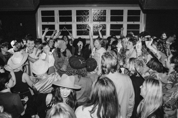 Caitlin Harnett and the Pony Boys performing at the hotel last year.