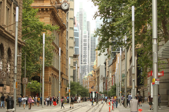 Sydney's light rail line has transformed George Street in the CBD.