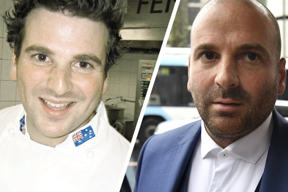 George Calombaris then and now. 