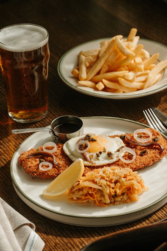O’Connell’s Holstein comes with carrot and cabbage on the side.