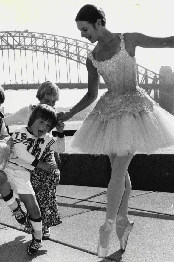Marilyn Jones in 1977 with son Damien, then 4, who would go on to become a star of Australian ballet. 
