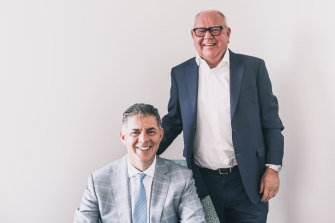 Liontown chief executive Tony Ottaviano  (left) and chairman Tim Goyder (right).