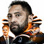 Benji Marshall and Wests Tigers graphic.