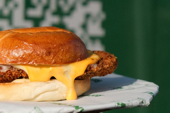 The Yagoona chicken and cheese burger.