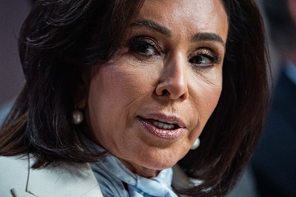 Jeanine Pirro, the US attorney for the District of Columbia, at a news conference in Washington in April.