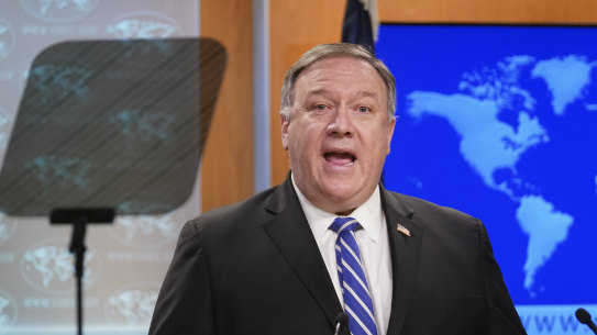 US Secretary of State Mike Pompeo took aim at China for threatening economic retaliation against Australia. 