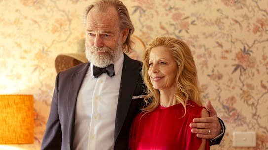Hugo Weaving and Heather Mitchell in Dalliance. The good friends have worked together for more than 40 years.