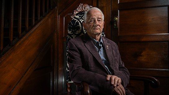 Former immigration minister Phillip Ruddock at his home in Sydney.