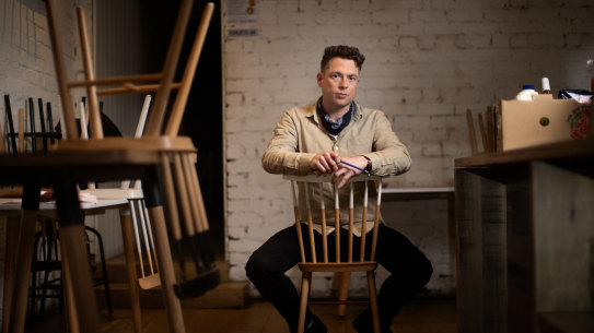 Matt Lanigan, owner of The Lucky penny cafe in South Yarra