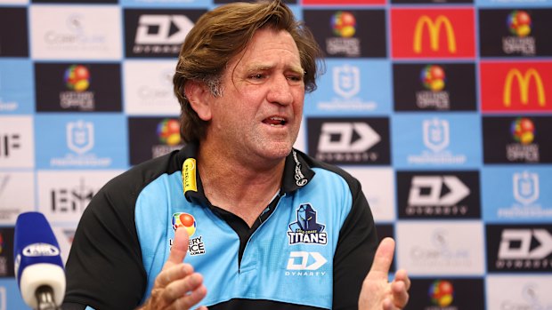 Titans coach Des Hasler is under pressure to keep his job.