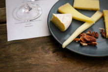 The celebration paired fine pinot noir with a selection of mouthwatering cheeses