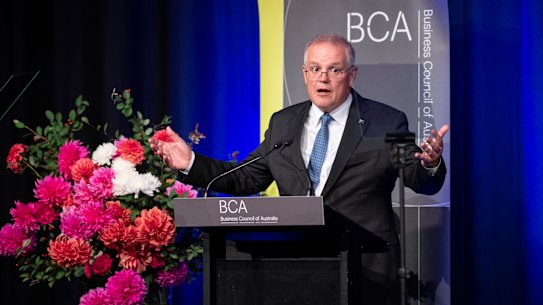 “Don’t let it be said by those who want to talk Australia down in what we’re doing on emissions that we’re not carrying our load,” says Scott Morrison.
