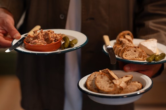 Snacky plates at Mostyn Street Cellars.
