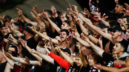 Wanderers fans were in full voice at the last A-League derby in Sydney, but the next one is likely to be closed to the public.