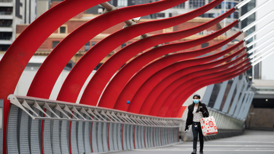 Empty streets of Melbourne.