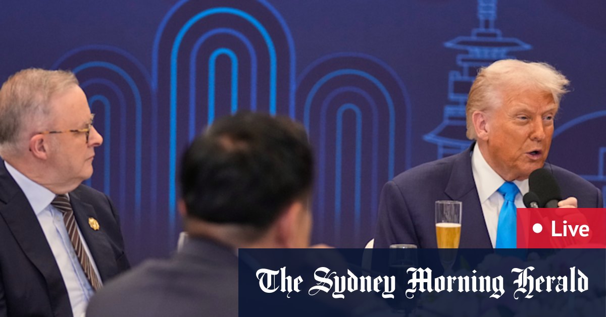 Australia news LIVE: Australian man pleads guilty to stealing US trade secrets for Russia; Trump and Xi set to meet in South Korea today; Hurricane Melissa kills dozens in Jamaica, Haiti and Cuba