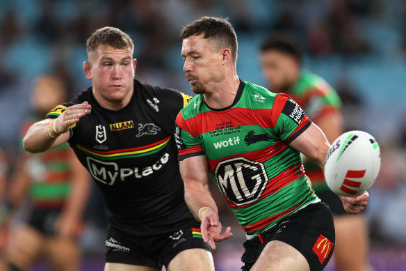 Depleted Rabbitohs remain in contest as Panthers off-colour