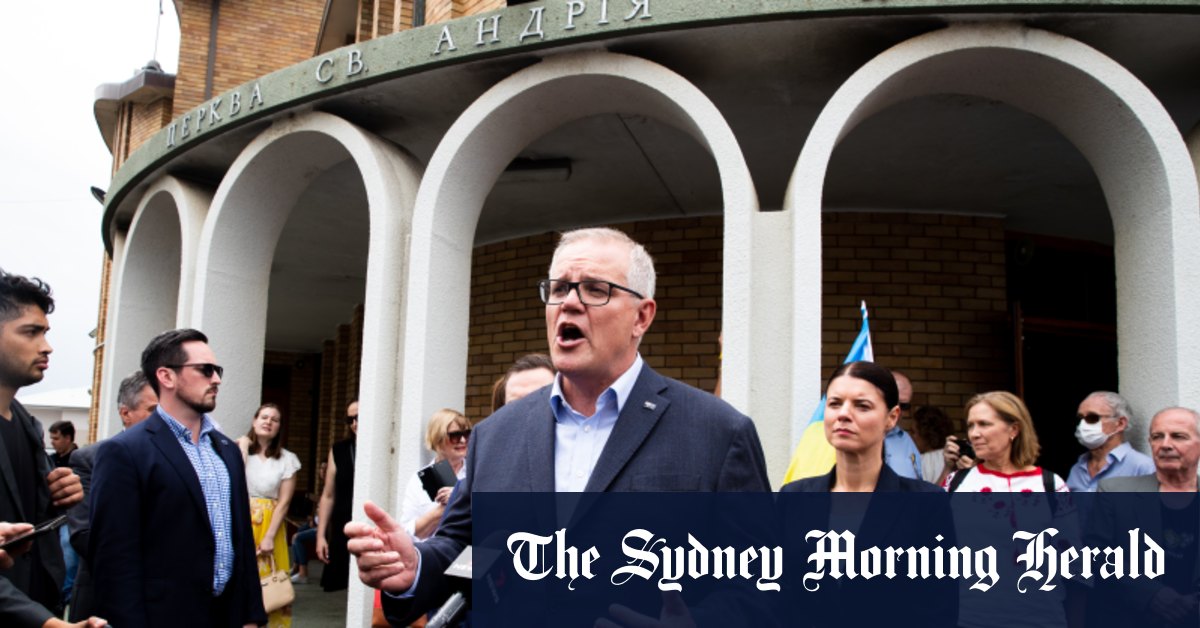 Scott Morrison obiecuje, że Australia przyjmie ukraińskich uchodźców