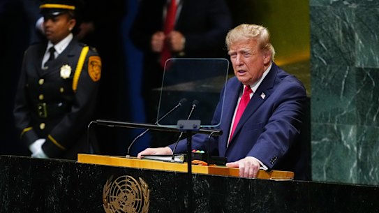 Donald Trump used his UN speech to threaten to “annihilate” Iran and “drive them into hell”.