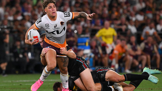 Reece Walsh was kept quiet for much of the grand final, but couldn’t be contained all night.