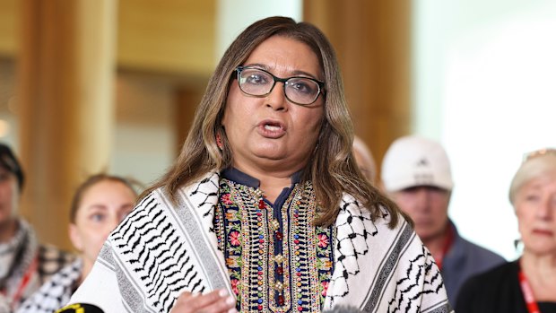 Greens senator Mehreen Faruqi is a frontrunner for the party’s leadership.