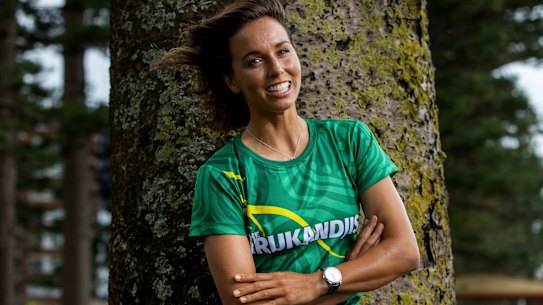Australian surfer Sally Fitzgibbons at Manly on Wednesday.