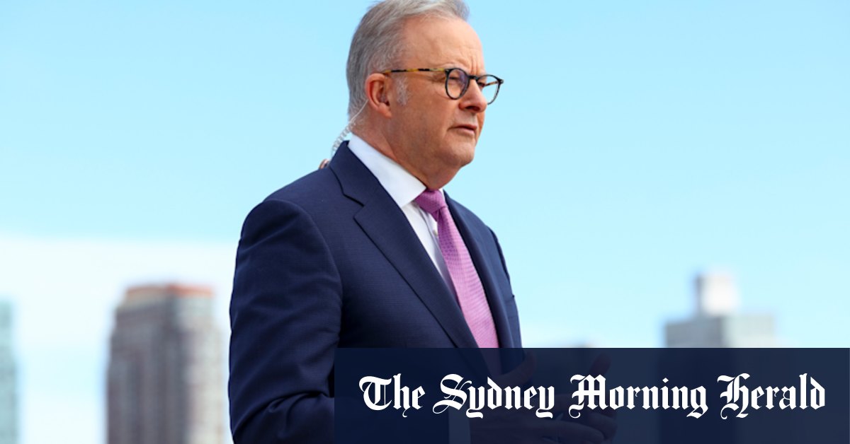Anthony Albanese urges world leaders to recognise Palestine, disarm Hamas and revive two-state solution