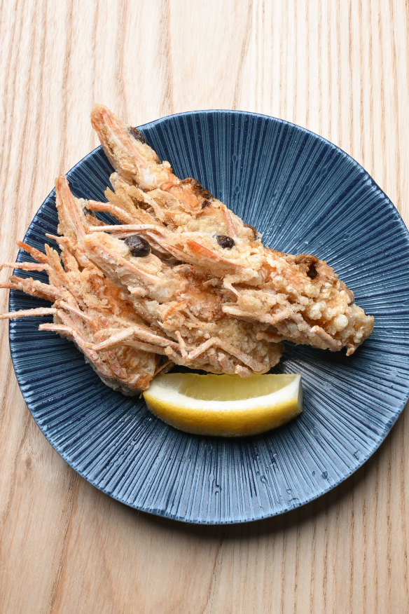 Prawn heads.