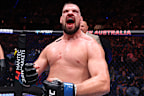 Brando Pericic celebrates his win over Shamil Gaziev.