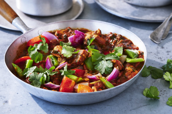 Chicken jalfrezi.