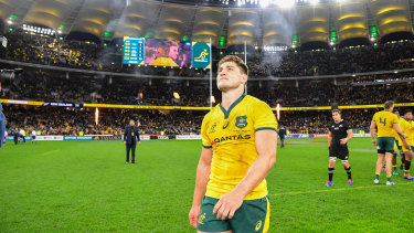 James O'Connor after Australia's win over the All Blacks in Perth in 2019.