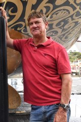 Sean Langman, the managing director of Noakes. He was born on Sydney Harbour and says the boatyard is his "spiritual home". 