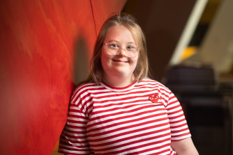 Henrietta Graham, one of students enrolled in a new film school at RMIT for Victorians living with a disability.