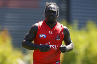 Anthony McDonald-Tipungwuti has returned to training with Essendon.