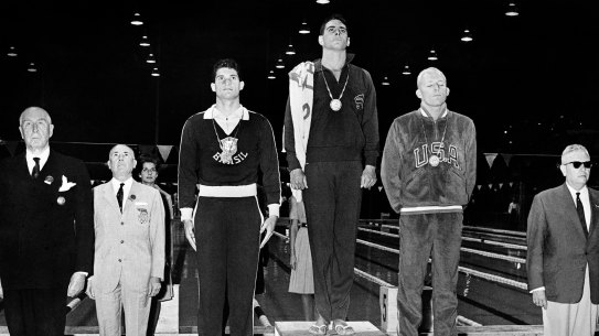 Australian John Devitt won gold in the 100 metres freestyle at the 1960 Rome Olympics in controversial circumstances, which led to a revolution in race timing systems.