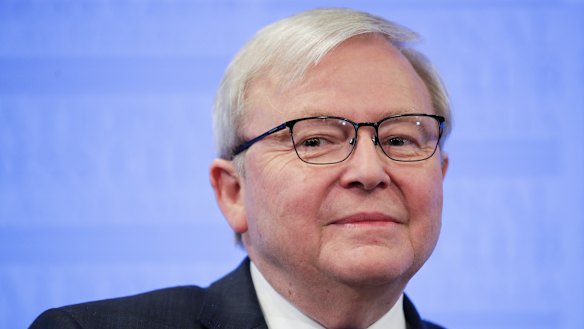 Former Prime Minister Kevin Rudd criticising Republican politicians for using the term "Wuhan virus" and "Chinese coronavirus".