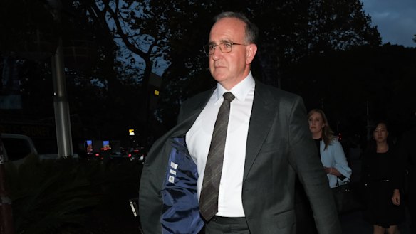 Former Woolworths executive Paul Harker is the first witness called in the case. 