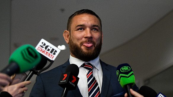 Free to play: Sydney Roosters prop Jared Waerea-Hargreaves after the decision.